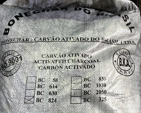 Bone Char Activated Charcoal Carbon - Kosher - 55 lbs