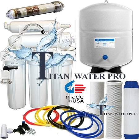 RO - Reverse Osmosis Alkaline/Ionizer Neg ORP Water Filter System TFC-2012-125 GPD 6 Stage 