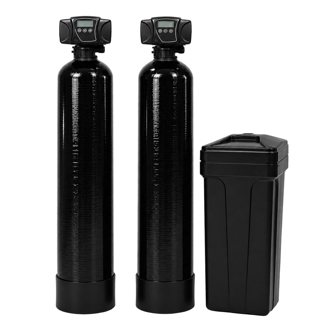 Whole House Water Filtration 1 cuft Katalox Light AIO & 32k Water Softener System Kdf 85 Media Guard
