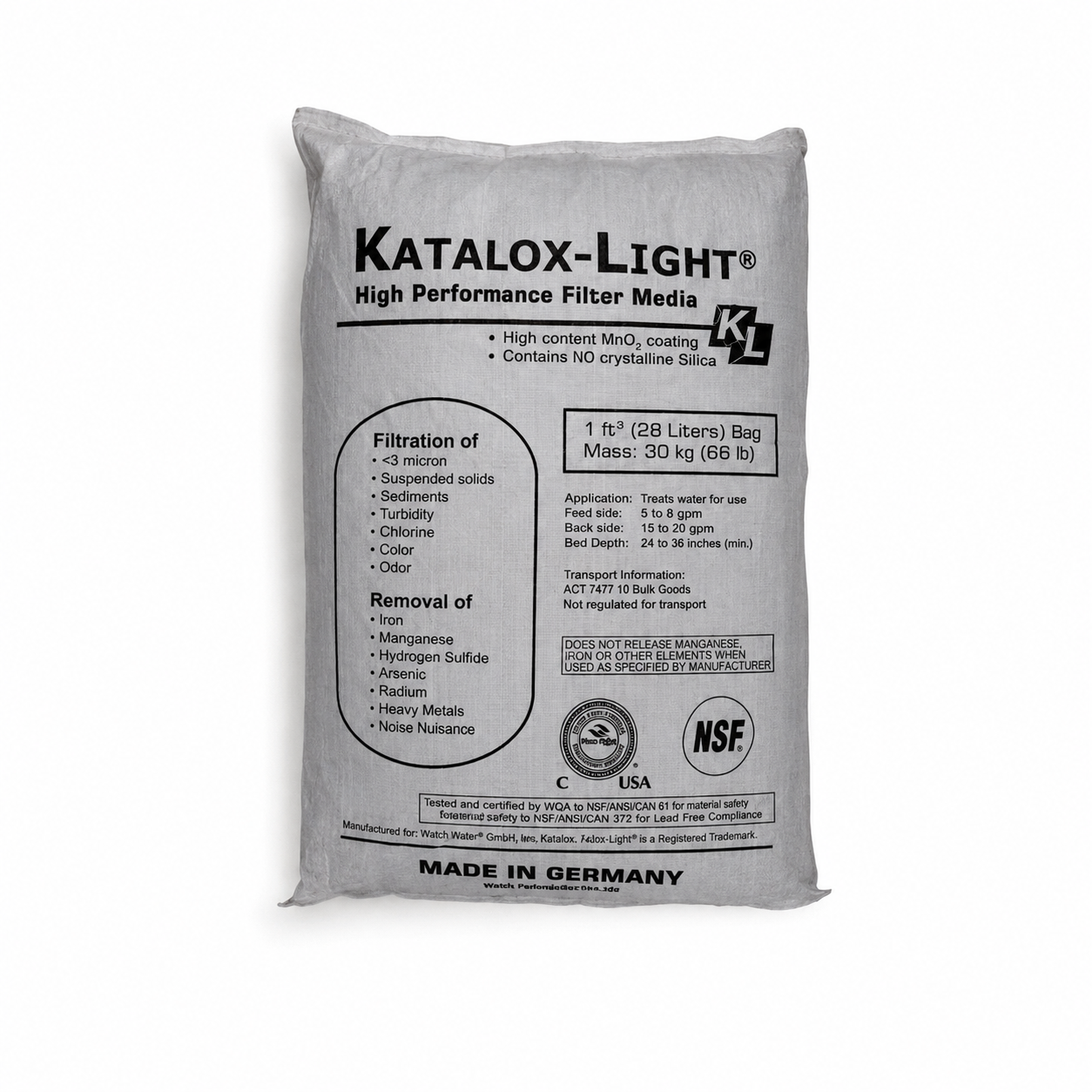 New Moon Fleck 5600 AIO Whole House Water Filtration System 2 cuft Katalox Light- Iron, Manganese, & Sulfur