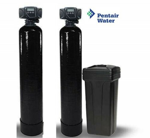 Dual Whole House Catalytic Carbon & Softener System - Fleck 5600 SXT Digital (948)