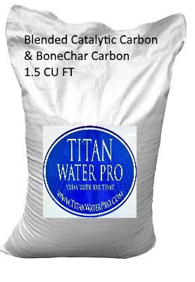 Blended Catalytic Carbon & Bone Char 1.5 CUFT replacement media for 1054 Tank