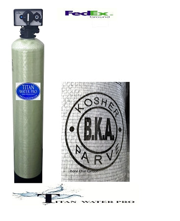 Whole House Fluoride Carbon Whole House Filter 2 cu ft  TWP Timer Valve Mixed Media BoneChar