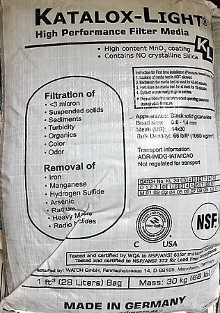 Katalox-Light® Catalytic Media (Iron, H2S, Manganese) 1 cu. ft. bag
