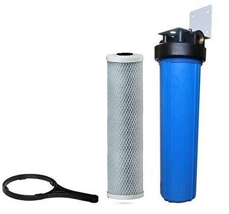 Big Blue Water Filter - Carbon Block Filter Cartridge - Mounting Bracket 20" X 4.5" Filter Cartridge
